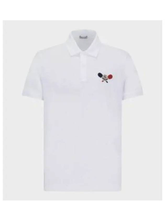 8A00009 89A16 002 Logo Patch Polo Shirt 1225104 - MONCLER - BALAAN 1