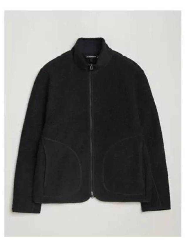 Men's Dustin Wool Fleece Jacket Black - J.LINDEBERG - BALAAN 2