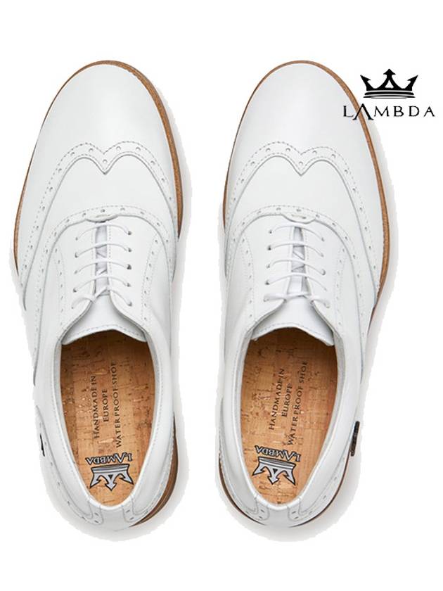 Lambda Classic Golf Shoes Monza V5 All White - LAMBDA - BALAAN 2