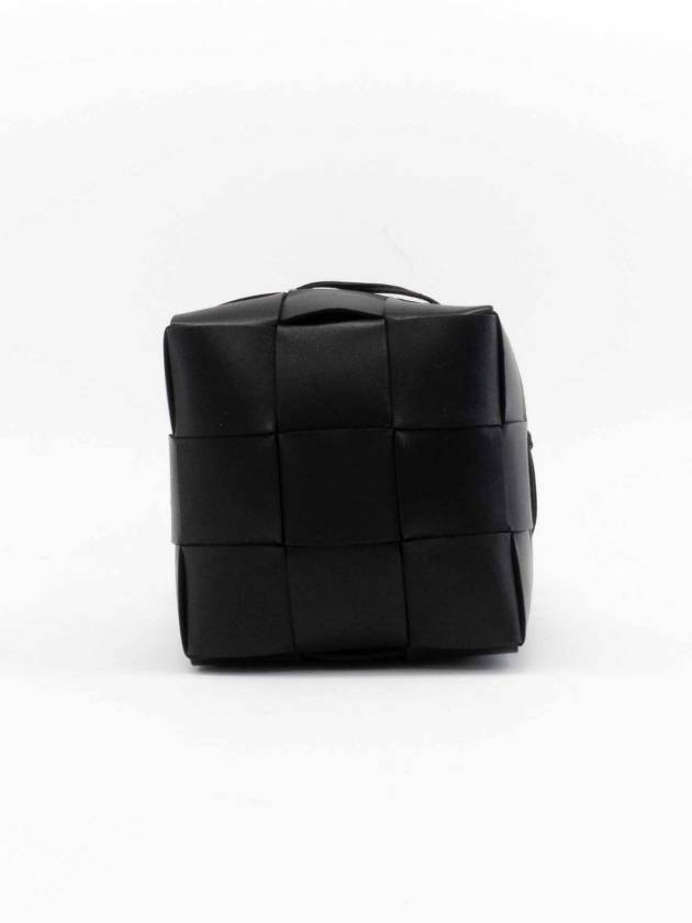 Intrecciato Cassette Small Bucket Bag Black - BOTTEGA VENETA - BALAAN 5