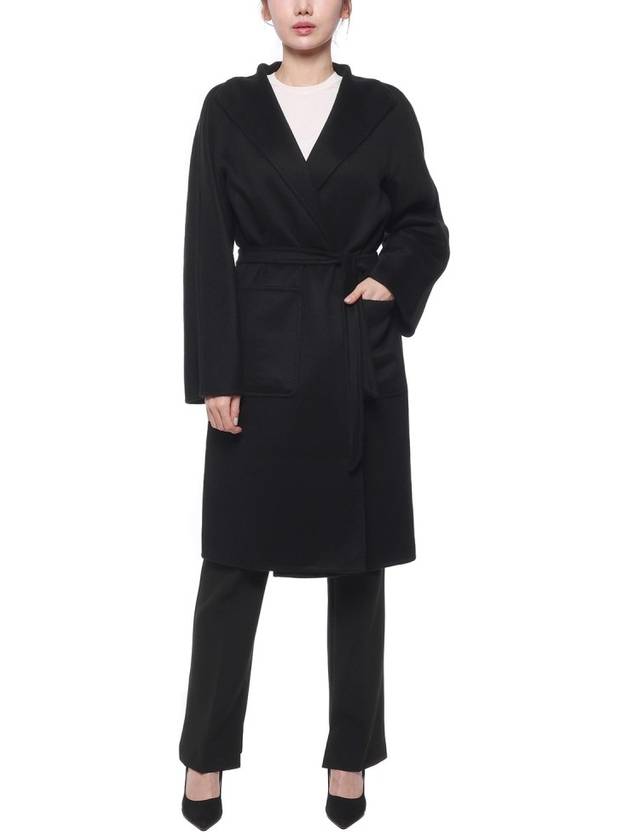 Women's Lilia Cashmere Single Coat Black - MAX MARA - BALAAN 4