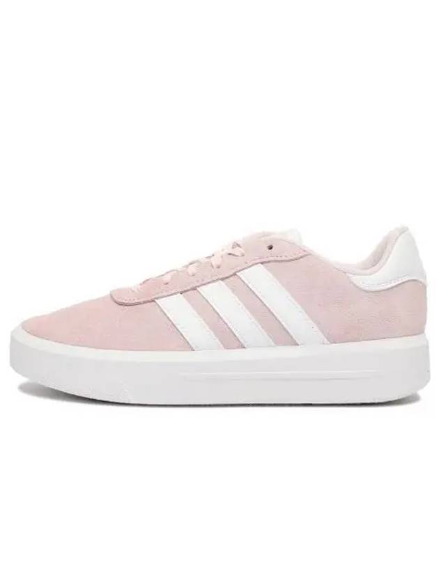 Court Silk Suede Low Top Sneakers Pink - ADIDAS - BALAAN 1