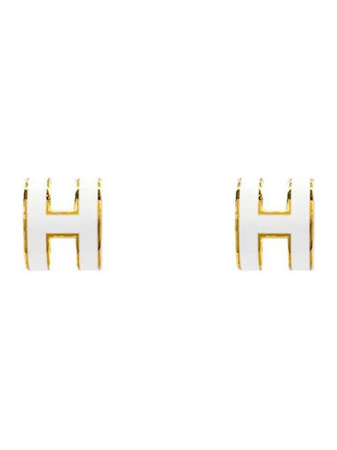 Petit Pop Ache Earrings White Gold 4HA0720 - HERMES - BALAAN 1