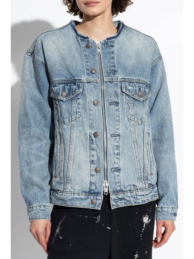 R13 Denim Jacket With Vintage Effect, Women's, Blue - R13 - BALAAN 3