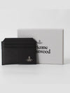 Saffiano Slim Card Wallet Smoke Grey - VIVIENNE WESTWOOD - BALAAN 5