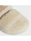 Triomphe Shearling Fur Slippers Beige - CELINE - BALAAN 5