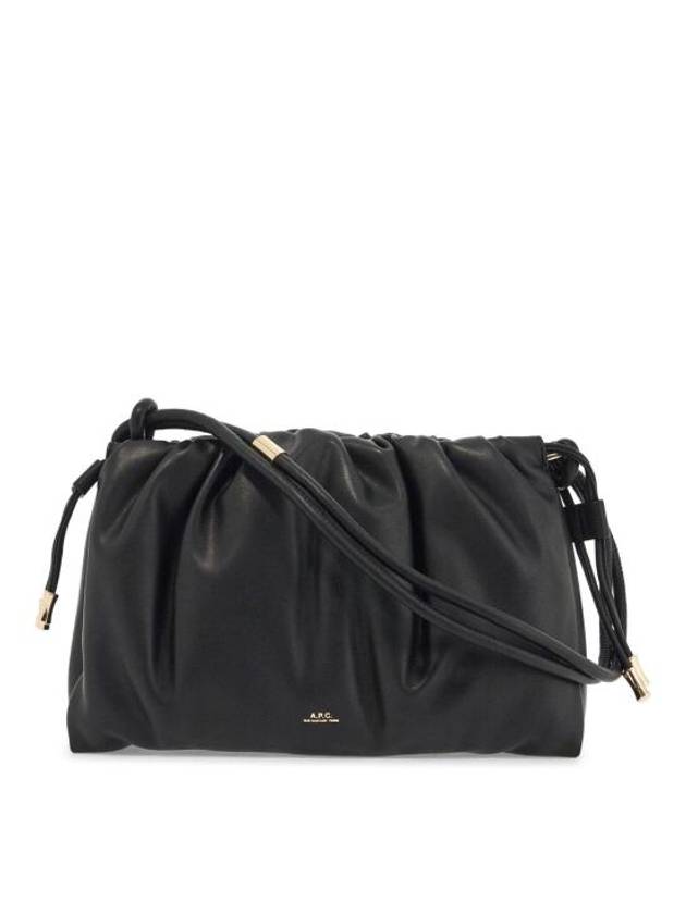 Wrinkled Leather Shoulder Bag Black - A.P.C. - BALAAN 2