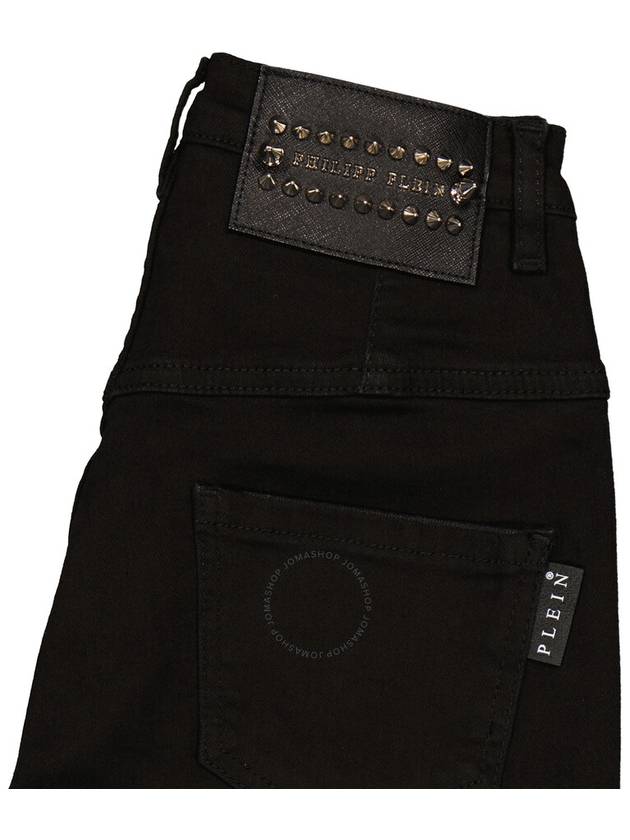 Philipp Plein Ladies Black Super High-Waist Stretch Jeggings, Waist Size 25" - PHILIPP PLEIN - BALAAN 3