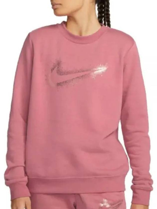 Sportswear Stardust Graphic Crew Sweatshirt Pink - NIKE - BALAAN 2