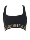 Women's Greca Border Print Bra Black - VERSACE - BALAAN 6