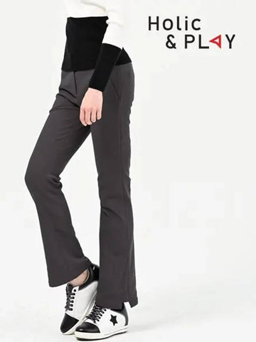 brushed bootcut golf pants-HB4WPT001CG - HOLIC&PLAY - BALAAN 1