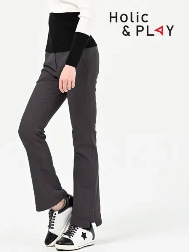 brushed bootcut golf pants-HB4WPT001CG - HOLIC&PLAY - BALAAN 4