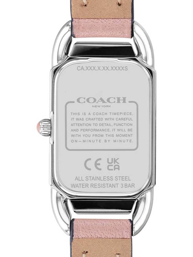 Watch caddy light pink square square leather band officially imported - COACH - BALAAN 3