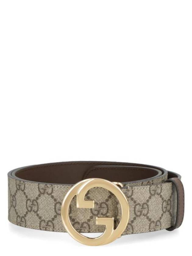 Blondie Belt Brown Beige Ebony - GUCCI - BALAAN.