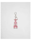 Saffiano Leather Robot Keychain Trick Petal Pink - PRADA - BALAAN 2