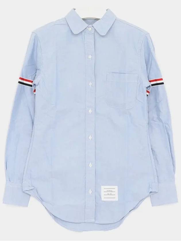 Grossgrain Armband Long Sleeve Shirt Light Blue - THOM BROWNE - BALAAN 3