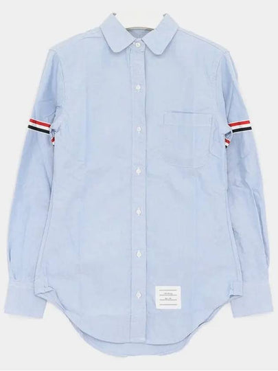 Grossgrain Armband Long Sleeve Shirt Light Blue - THOM BROWNE - BALAAN 2