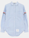 Grossgrain Armband Long Sleeve Shirt Light Blue - THOM BROWNE - BALAAN 2