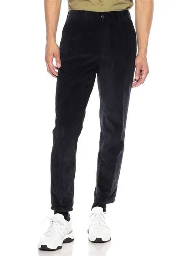 corduroy slim pants navy - INCOTEX - BALAAN 1