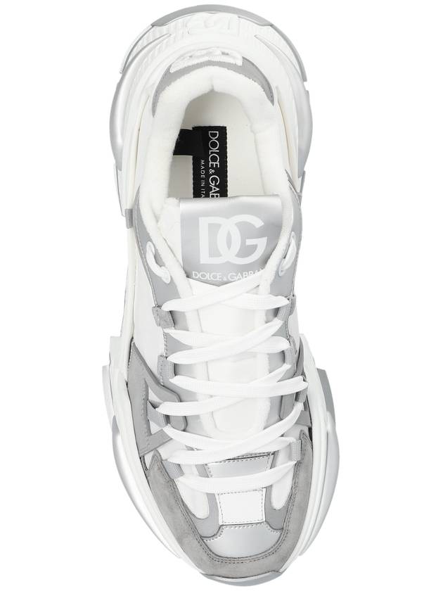 Airmaster Logo Chunky Low Top Sneakers Silver - DOLCE&GABBANA - BALAAN 7