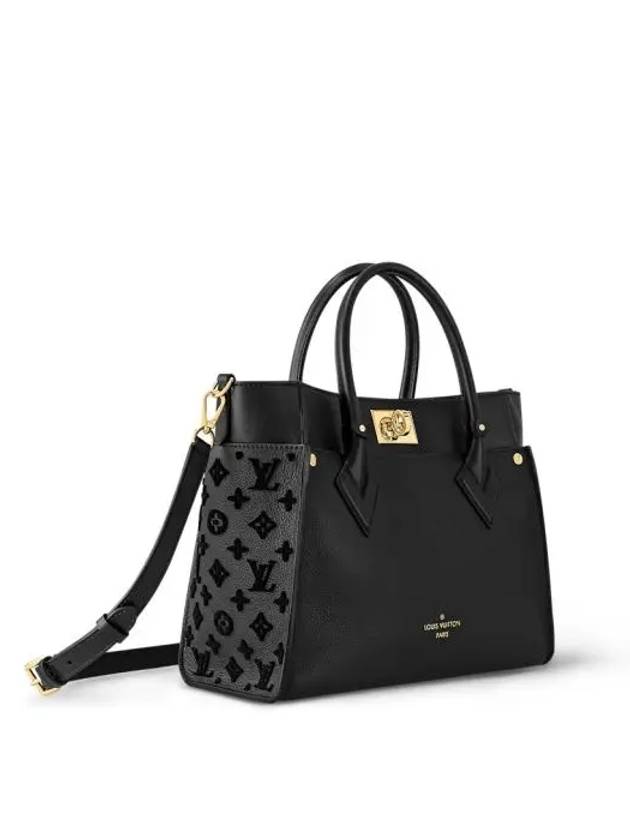 On My Side MM Tote Bag Black - LOUIS VUITTON - BALAAN 5