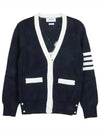 Thome Browne 4 Bar Cardigan Navy - THOM BROWNE - BALAAN 2