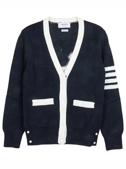 Thome Browne 4 Bar Cardigan Navy - THOM BROWNE - BALAAN 2