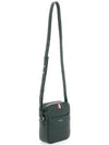 Pebble Grain Leather Vertical Camera Bag Dark Green - THOM BROWNE - BALAAN 6