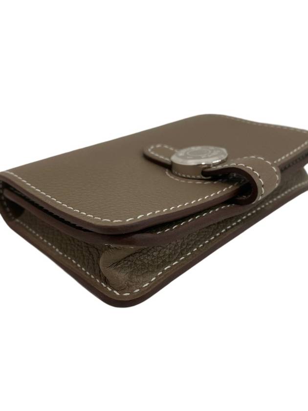 Dogon Card Wallet Evercolor Etof Palladium Hardware 066383CK - HERMES - BALAAN 3