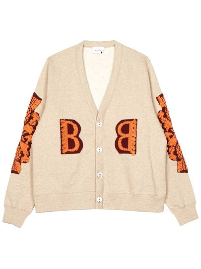 WoMen's Cashmere B Logo Cardigan Beige - BARRIE - BALAAN 2