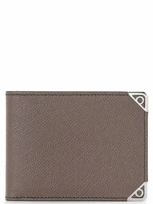 Slim Gancini Half Wallet Brown - SALVATORE FERRAGAMO - BALAAN 2