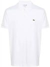 Men’s Regular Fit Pima Cotton Polo Shirt White - LACOSTE - BALAAN 2