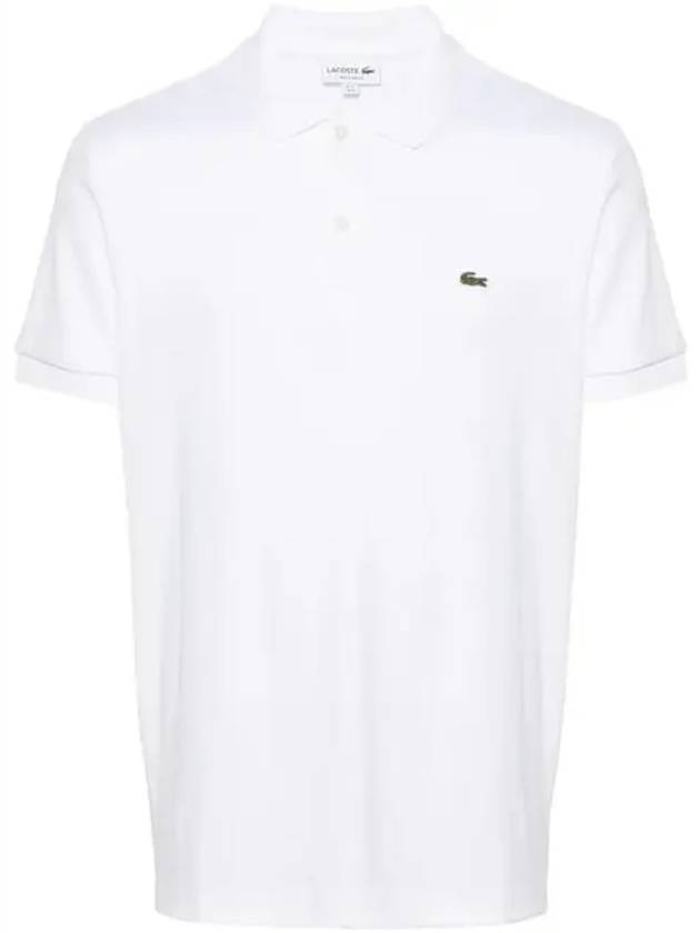 Men’s Regular Fit Pima Cotton Polo Shirt White - LACOSTE - BALAAN 2