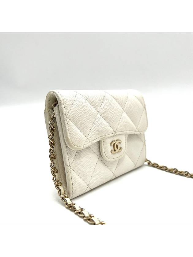 Classic caviar woc chain card wallet mini bag - CHANEL - BALAAN 4