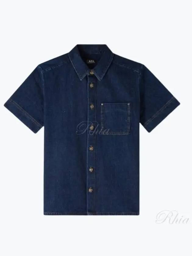 Gil Short Sleeve Shirt Stonewashed Indigo - A.P.C. - BALAAN 2