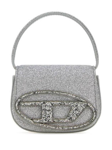 1DR XS Glitter Fabric Shoulder Bag Silver - DIESEL - BALAAN 1