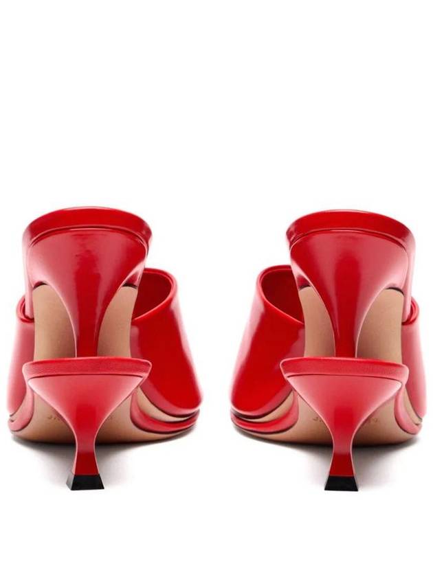 Jacquemus The Double Mule Sandals Heel Red - JACQUEMUS - BALAAN 6