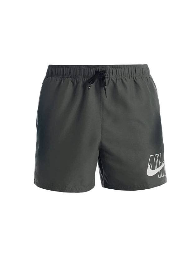 Men's 5'' Big Logo Swim Shorts Grey - NIKE - BALAAN 1