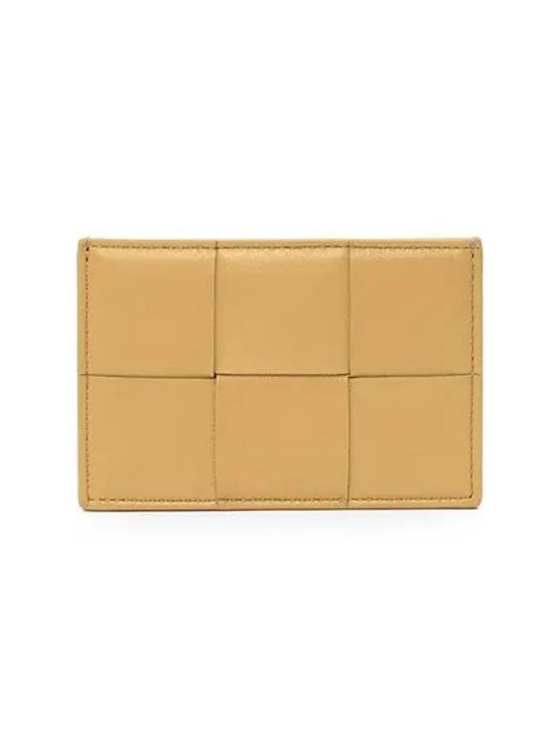 Intrecciato Leather Card Wallet Almond - BOTTEGA VENETA - BALAAN 4