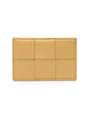 Intrecciato Leather Card Wallet Almond - BOTTEGA VENETA - BALAAN 6