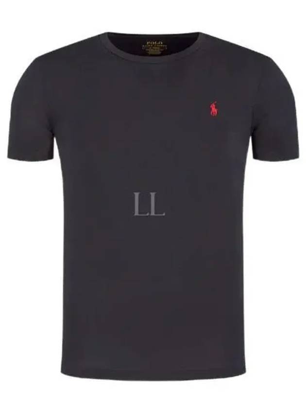 Men's Embroidered Pony Short Sleeve T-Shirt Black - POLO RALPH LAUREN - BALAAN 2