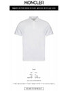 Neck Logo Patch Print Polo Shirt White - MONCLER - BALAAN 3