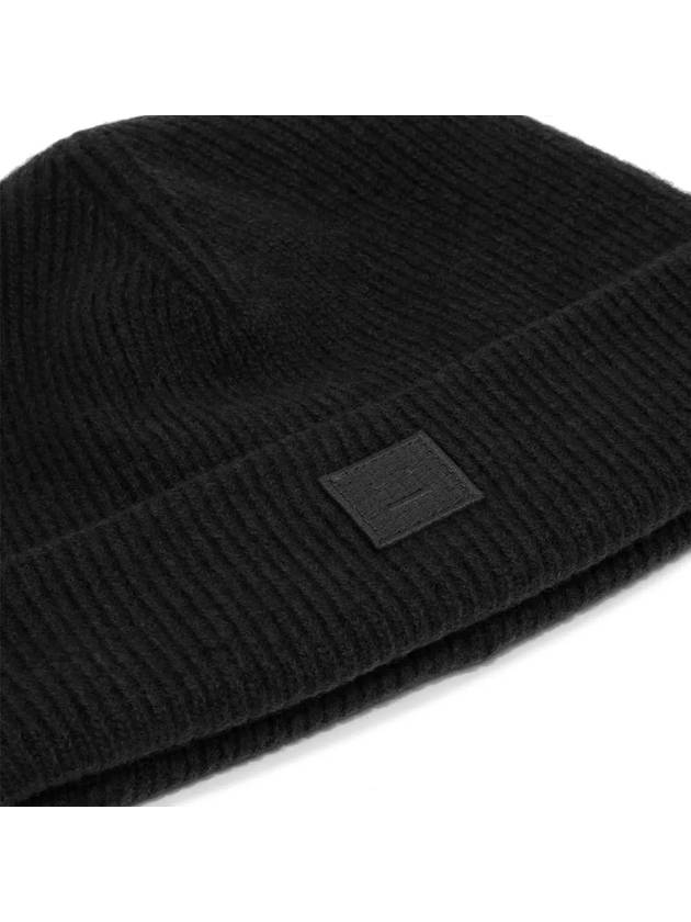 Face Logo Knit Beanie Black - ACNE STUDIOS - BALAAN 5