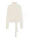 Alpaca Blend Turtleneck Ivory - GANNI - BALAAN 2