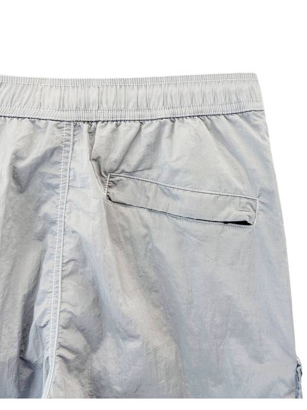 Patch Pocket Swim Shorts Silver - STONE ISLAND - BALAAN 6