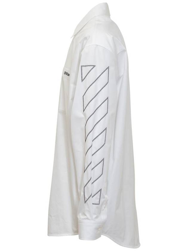 Off-White Over Diag Outl Shirt - OFF WHITE - BALAAN 3