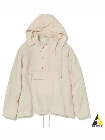 AIRY WOOL VIYELLA PO ANORAK IVORYwhite A23AP01VT - AURALEE - BALAAN 1