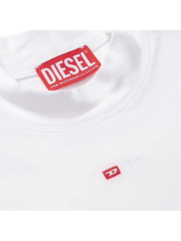 Embroidered Logo Sleeveless White - DIESEL - BALAAN 5