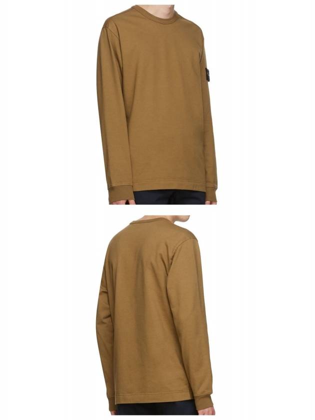 Wappen Patch Crewneck Sweatshirt Brown - STONE ISLAND - BALAAN 7