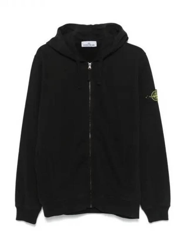 Wappen patch cotton hooded zip up - STONE ISLAND - BALAAN 1